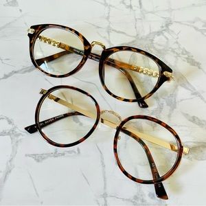 Tortoise no prescription fashion glasses